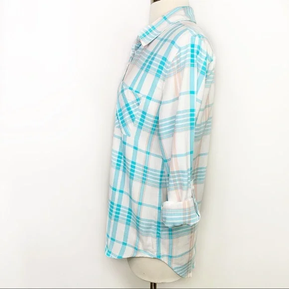 Stitch Fix l Market & Spruce Plaid Button Down Top - Picture 3 of 9